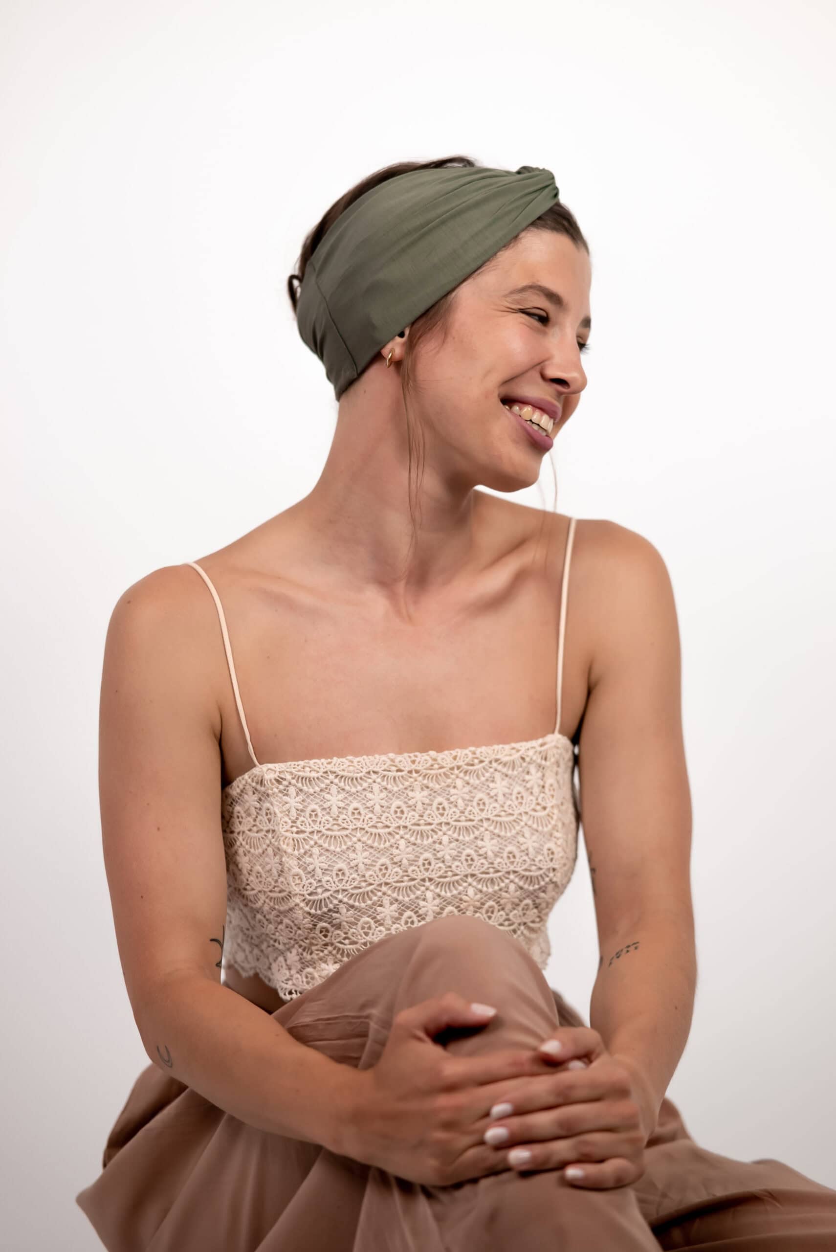 Bamboo Headband Classic - Olive - Image 7