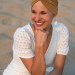 Turban na vlasy a turban na hlavu Classic Honey z jemného bambusového vlákna