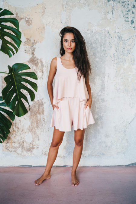Bambusové nohavice dlhé - Soft Pink