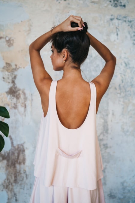 Bambusové tričko/top Soft Pink od Moonlou